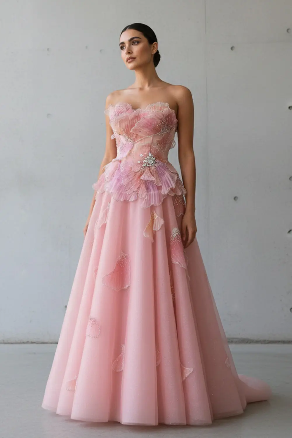 Eden — Ball Gown — Strapless — Floor-Length — view 1