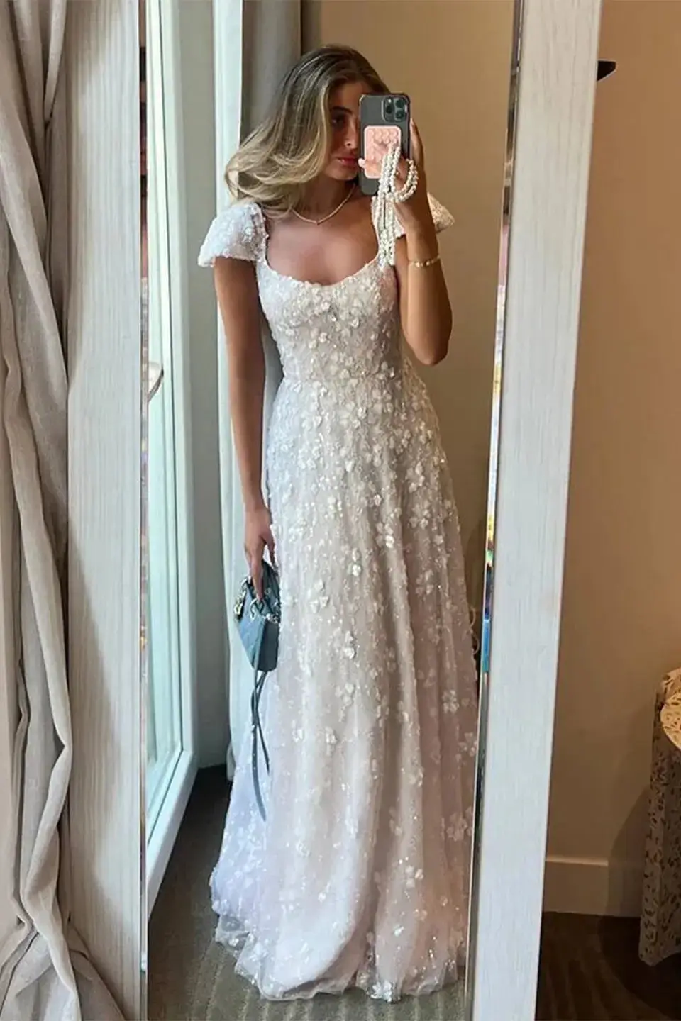 Aria — A-Line — Cap Sleeve — view 1