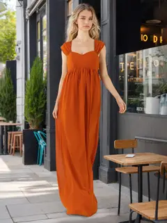 A-Line/Princess Sweetheart Neck Sleeveless Floor-Length Bridesmaid Dresses with Ruffles — LV35151669 — view 1