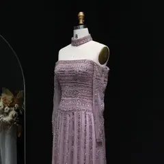Kaia — A-Line — Long Sleeve — Floor-Length — view 11