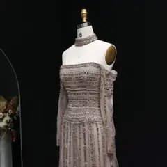 Kaia — A-Line — Long Sleeve — Floor-Length — view 15