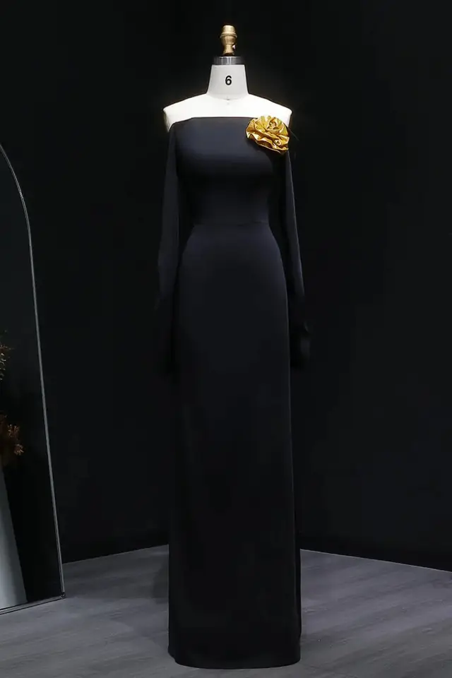 Iris — Sheath — Off-the-Shoulder — Evening Gown