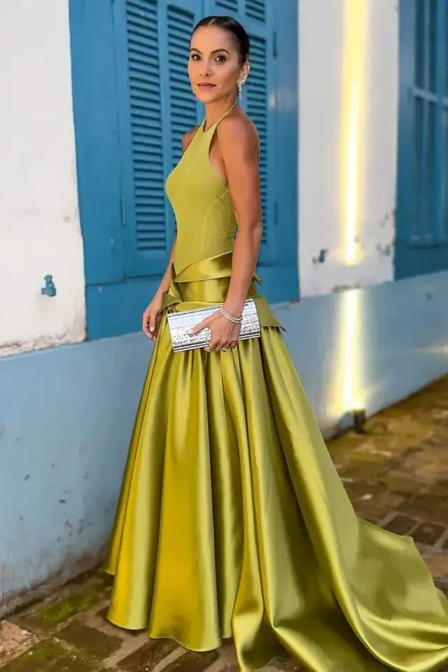 Kaia — A-Line — Halter — Mini — Evening Gown