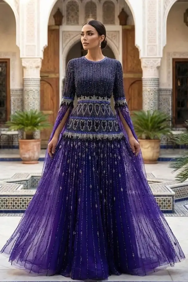 Women's Tulle Evening Gown for Formal Evening Events — LV73408298
