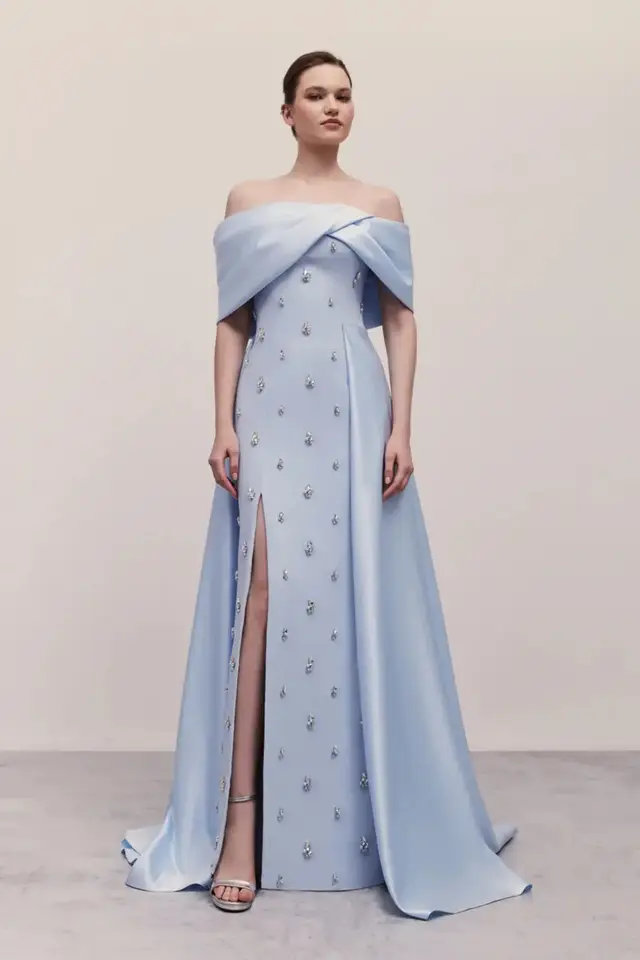 Olive — A-Line — Evening Gown