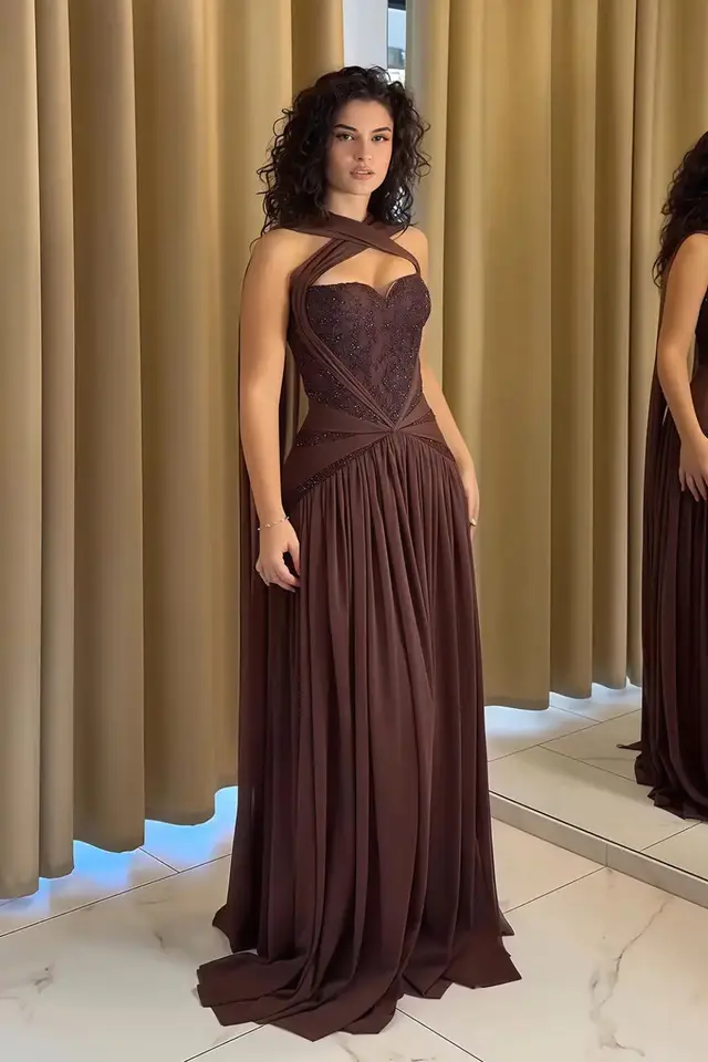Eden — A-Line — Halter — Evening Gown