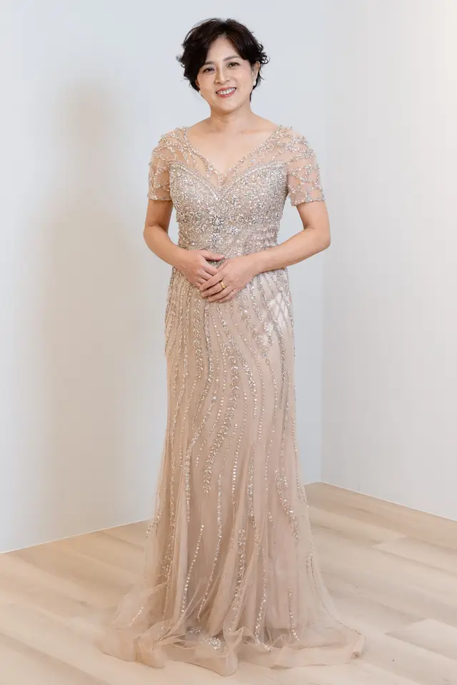 Women's Faye Champagne Mother of Bride Gown for Formal Wedding — LV76777075