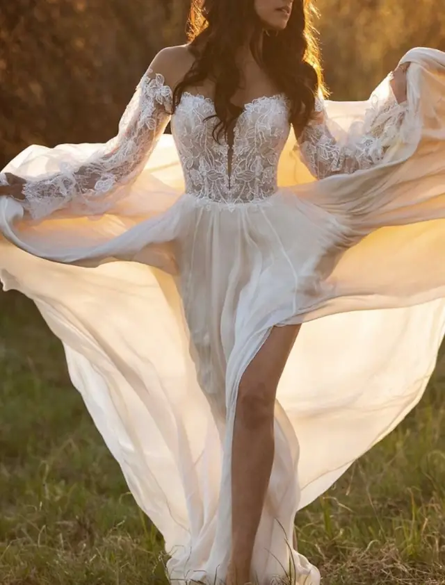 Tulle A-Line Wedding Dress — LV88221493